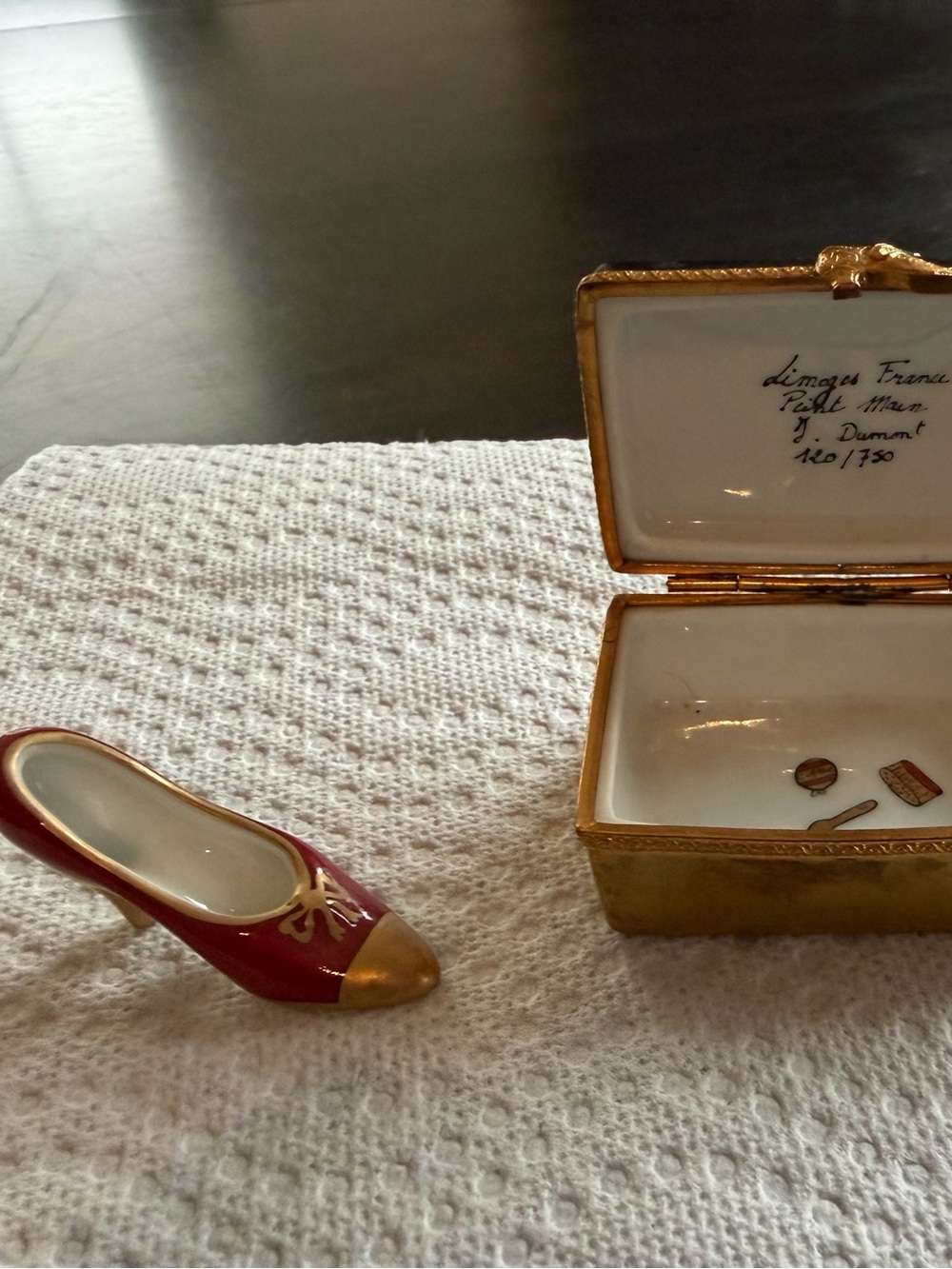 Limoges France hinged trinket box